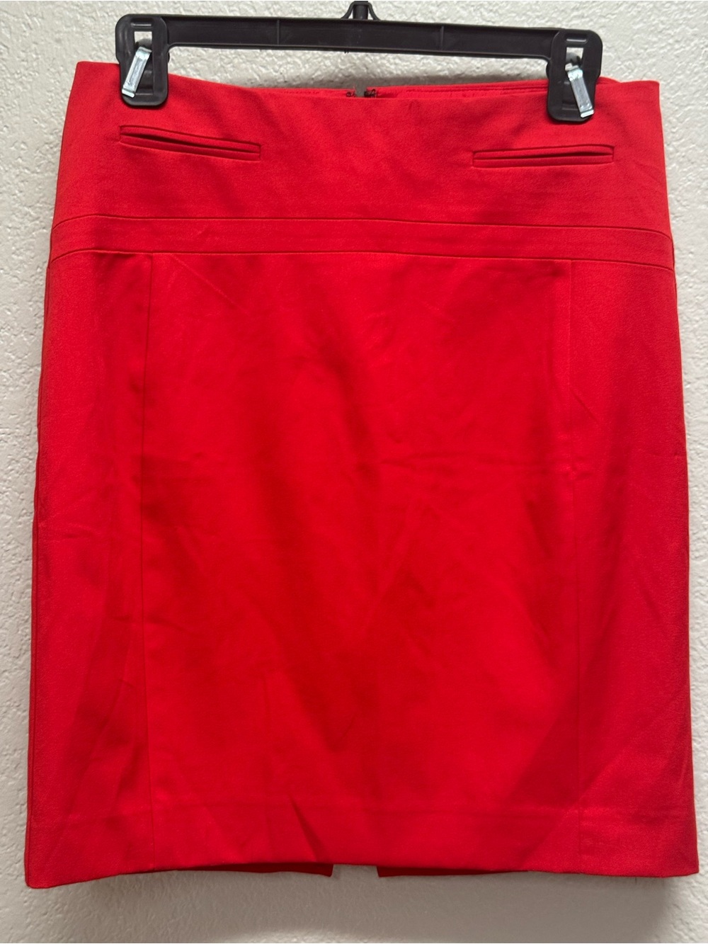 Express Vibrant Red Pencil Skirt Womenβs size 4 waist 15β X L 20β